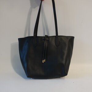 Womens Ralph Lauren Black Leather Tote Bag *